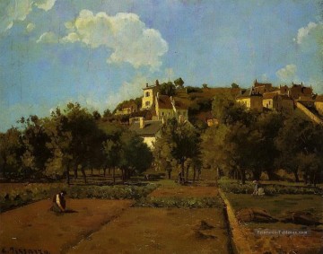 les jardins de l’hermitage pontoise Camille Pissarro Peinture à l'huile